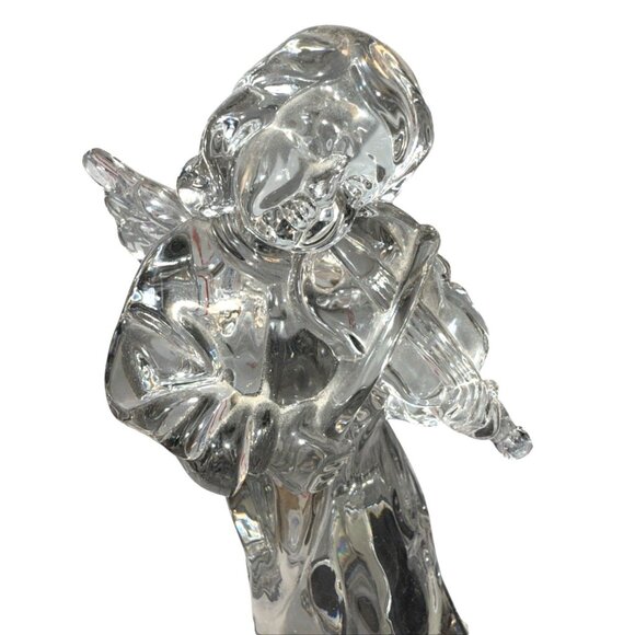 3 Mikasa Herald Collection Lead Crystal Angels Musical Instrument Germany 8.5" - Picture 3 of 11